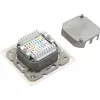 InLine Cat.6 aansluitdoos 2x RJ45 bus RAL9010 wit horizontaal