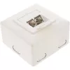 InLine 75602K wandcontactdoos, opbouw- of inbouwmontage, 2x RJ45 verticaal
