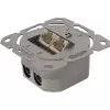 InLine 75602K wandcontactdoos, opbouw- of inbouwmontage, 2x RJ45 verticaal