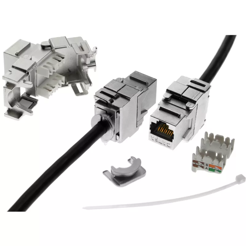 InLine RJ45 Keystone Jack Snap-In-module Cat.6a 76201A