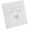 InLine framset voor 1x RJ45 bu/LSA-inzet, Keystone SNAP-In, wit RAL9010