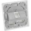 InLine framset voor 1x RJ45 bu/LSA-inzet, Keystone SNAP-In, wit RAL9010