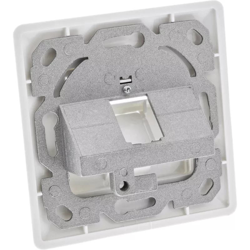 InLine framset voor 1x RJ45 bu/LSA-inzet, Keystone SNAP-In, wit RAL9010