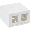 InLine opbouwdoos voor Keystone 2x RJ45 wit 76202B