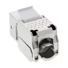 InLine RJ45 Keystone Jack Snap-In-module Cat.6a, met stofkap zwart