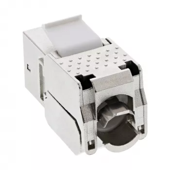 InLine RJ45 Keystone Jack Snap-In-module Cat.6a, met stofkap zwart