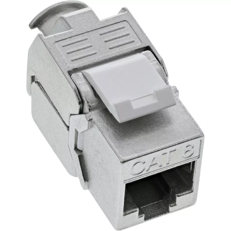 InLine RJ45 Keystone Jack Snap-In module Cat.8.1 plat metallisch 1 st.