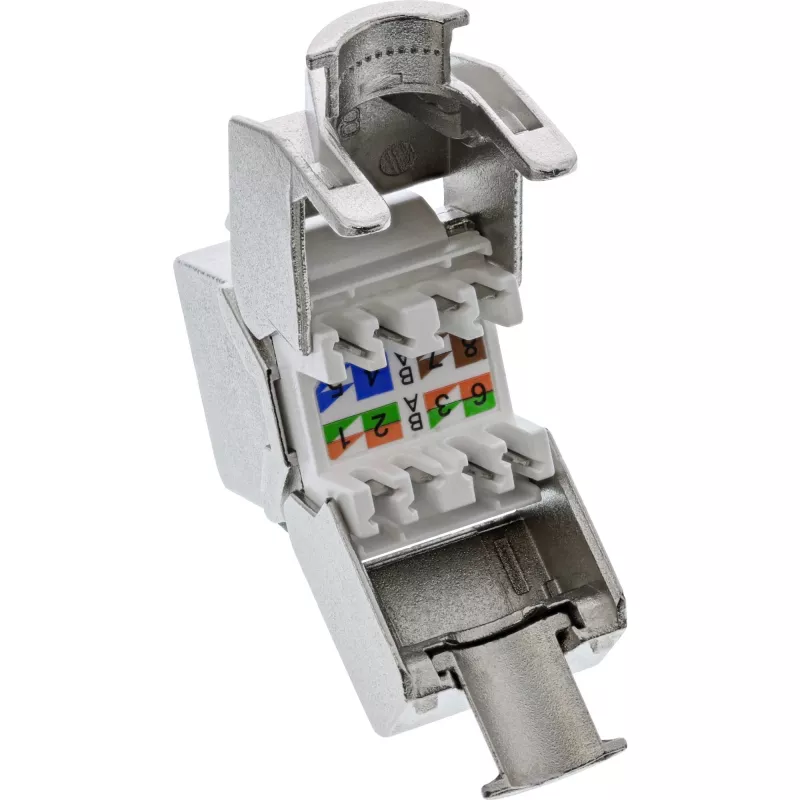 InLine RJ45 Keystone Jack Snap-In module Cat.8.1 plat metallisch 1 st.