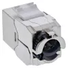 InLine Keystone RJ45 Jack slank, SNAP-In, Cat.6A, geïntegreerde kabelbinder