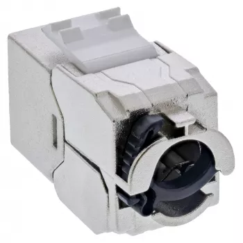 InLine Keystone RJ45 Jack slank, SNAP-In, Cat.6A, geïntegreerde kabelbinder