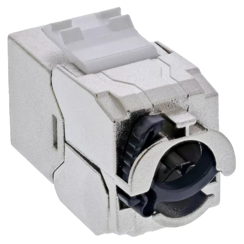 InLine Keystone RJ45 Jack slank, SNAP-In, Cat.6A, geïntegreerde kabelbinder