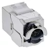 InLine Keystone RJ45-bus slank, SNAP-In, Cat.8.1, geïntegreerde kabelbinder