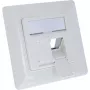 InLine framset voor 2x RJ45 Keystone SNAP-In, wit RAL9010