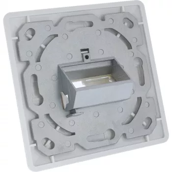 InLine framset voor 2x RJ45 Keystone SNAP-In, wit RAL9010