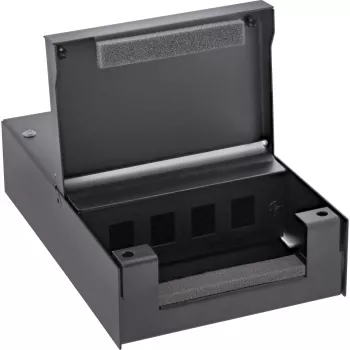 InLine Surface Mount Box voor Keystone 4x RJ45 zwart 76202X