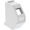 InLine Keystone-houder voor DIN-rail, 1-poort, lichtgrijs