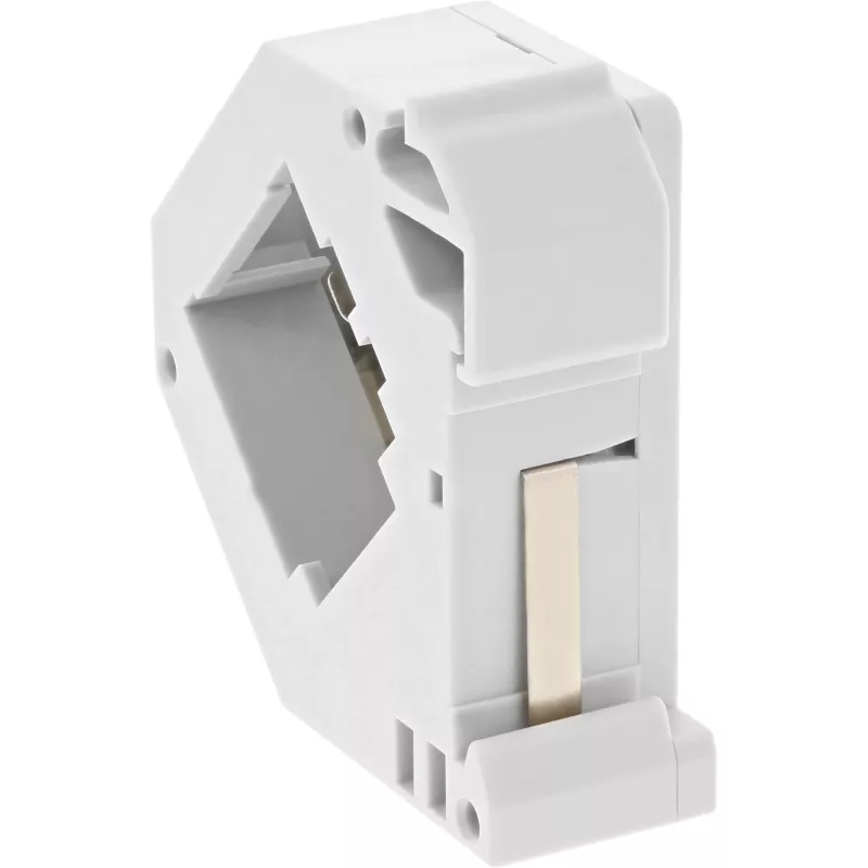 InLine Keystone-houder voor DIN-rail, 1-poort, lichtgrijs