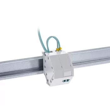 InLine Keystone SNAP-In glasvezel-Keystone-modulehouder, 1-poort voor DIN-rail