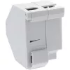 InLine Keystone SNAP-In glasvezel-Keystone-modulehouder, 1-poort voor DIN-rail