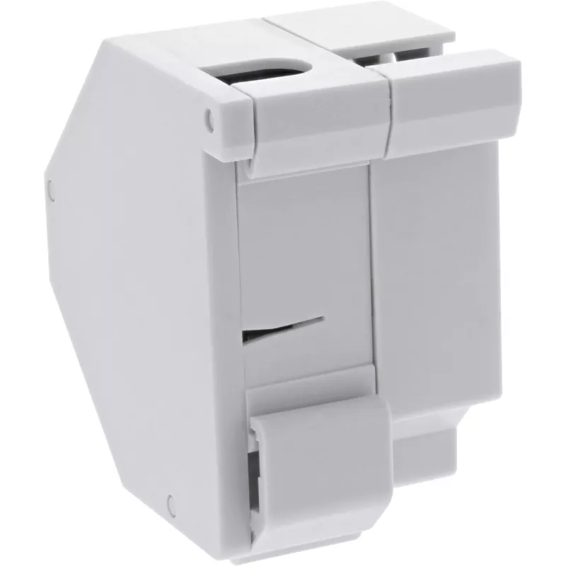 InLine Keystone SNAP-In glasvezel-Keystone-modulehouder, 1-poort voor DIN-rail