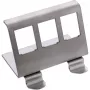 InLine 76203E metalen Keystone Snap-In DIN-railhouder, 3-voudig