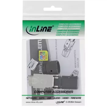 InLine RJ45-stekker Cat.6A 500MHz, veldmonteerbaar, afgeschermd, met schroefkap