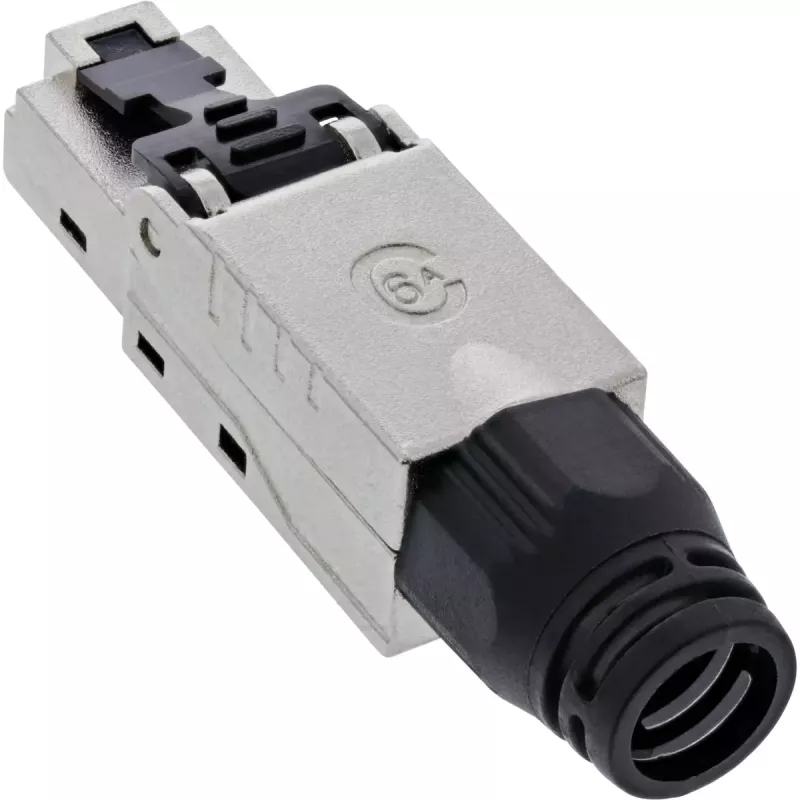 InLine RJ45-stekker Cat.6A 500MHz, veldmonteerbaar, afgeschermd, met schroefkap