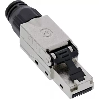 InLine RJ45-stekker Cat.6A 500MHz, veldmonteerbaar, afgeschermd, met schroefkap
