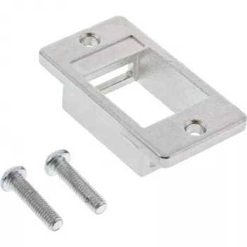 InLine Keystone SNAP-In modulehouder, enkel, metaal, voor vlakke oppervlakken