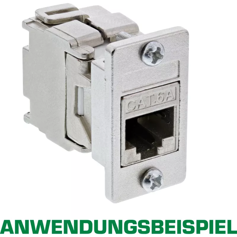 InLine Keystone SNAP-In modulehouder, enkel, metaal, voor vlakke oppervlakken