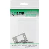 InLine Keystone SNAP-In modulehouder, enkel, metaal, voor vlakke oppervlakken