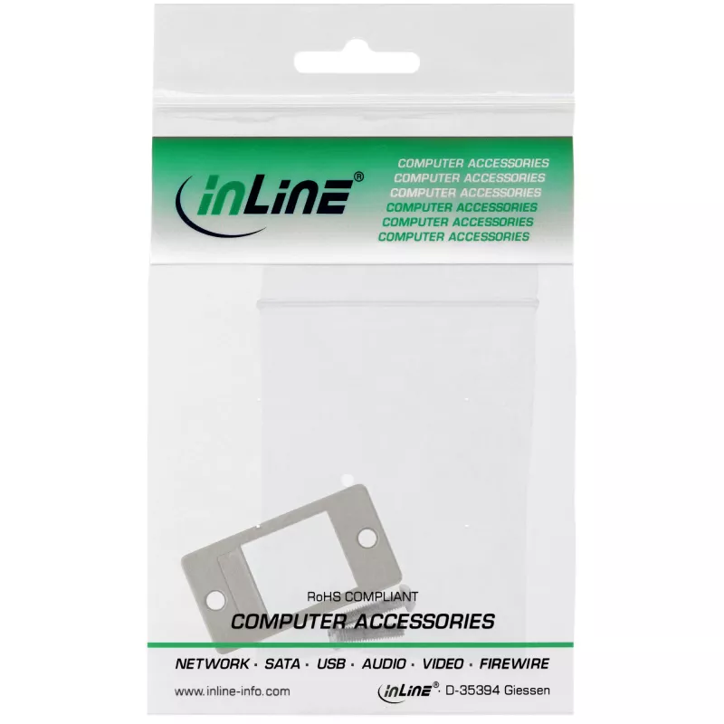 InLine Keystone SNAP-In modulehouder, enkel, metaal, voor vlakke oppervlakken
