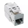 InLine Keystone RJ45-bus, afgeschermd, Cat.6A, grijs 8-pack