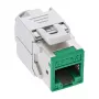 InLine Keystone RJ45-bus, afgeschermd, Cat.6A, groen 8-pack