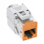 InLine Keystone RJ45-bus, afgeschermd, Cat.6A, oranje 8-pack