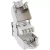 InLine Keystone RJ45-bus, afgeschermd, Cat.6A, zwart, 8-pack