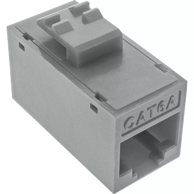 InLine Keystone RJ45-bus, onafgeschermd, Cat.6A, 8-pack, grijs