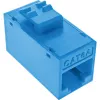 InLine Keystone RJ45-bus, onafgeschermd, Cat.6A, 8-pack, blauw