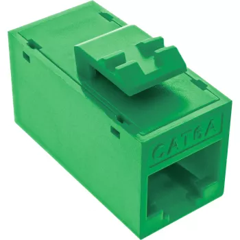 InLine Keystone RJ45-bus, onafgeschermd, Cat.6A, 8-pack, groen
