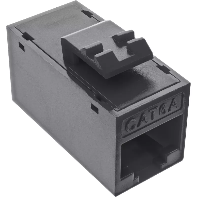 InLine Keystone RJ45-bus, onafgeschermd, Cat.6A, 8-pack, zwart
