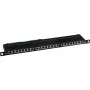 Patchpaneel Cat.6 InLine 76224B 24 poorts 19 inch 0,5HE zwart RAL9005