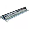 InLine Patchpanel Cat.6 24 poorts 19 inch 1HE zwart RAL9005