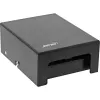 InLine Desktop consolidation point box 4x Keystone RJ45, metaal, zwart RAL9005