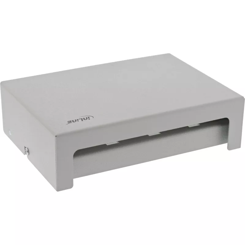 InLine Desktop consolidation point box 8x Keystone RJ45, metaal, RAL7035