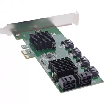 InLine interfacekaart, 8x SATA 6Gb/s controller, PCIe 2.0 (PCI Express)