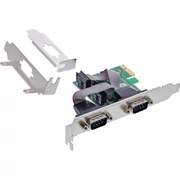 InLine interfacekaart 2x serieel 9 pin PCIe PCI-Express male