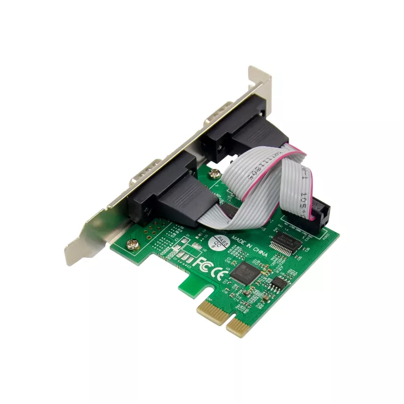 InLine interfacekaart 2x serieel 9 pin PCIe PCI-Express male