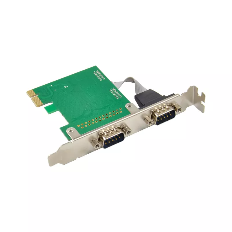 InLine interfacekaart 2x serieel 9 pin PCIe PCI-Express male