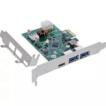 InLine 76661M interfacekaart/adapter intern USB 3.2 Gen 1 (3.1 Gen 1), USB Type-C