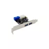 InLine 2+2-poorts USB 3.2 Gen.1 hostcontroller, PCIe, met SATA-voeding + LP-beugel